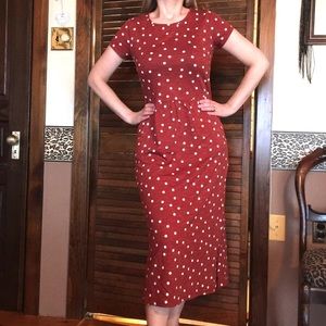 nicola jersey midi dress